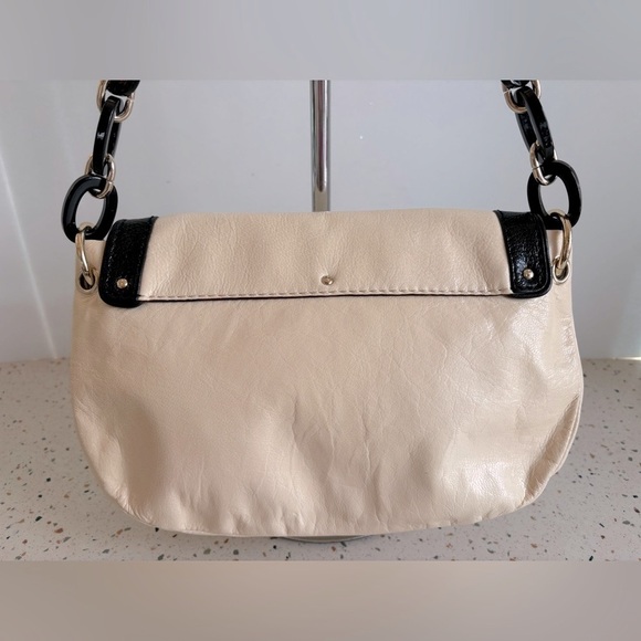 Kate Spade Leather Shoulder Handbag Cream &‎ Black - Picture 6 of 14